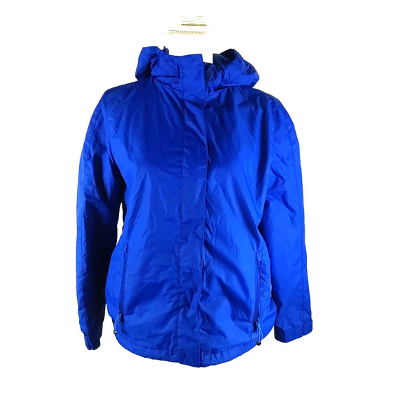 Talbot's Women's Winter Jacket Water Proof Warm Size Medium Blue Lined Hooded - Picture 2 of 10